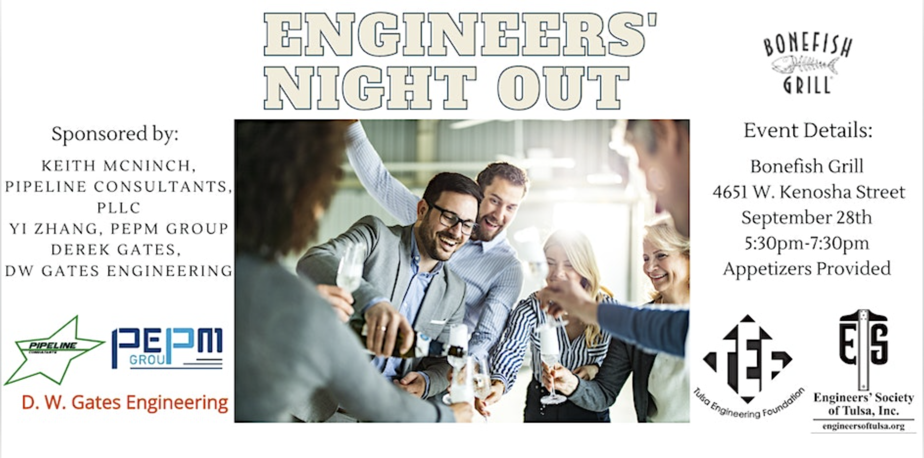 Invitation to the Engineers Night Out Networking event